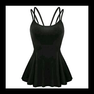 BNWT Womens BLACK Summer Top Size L